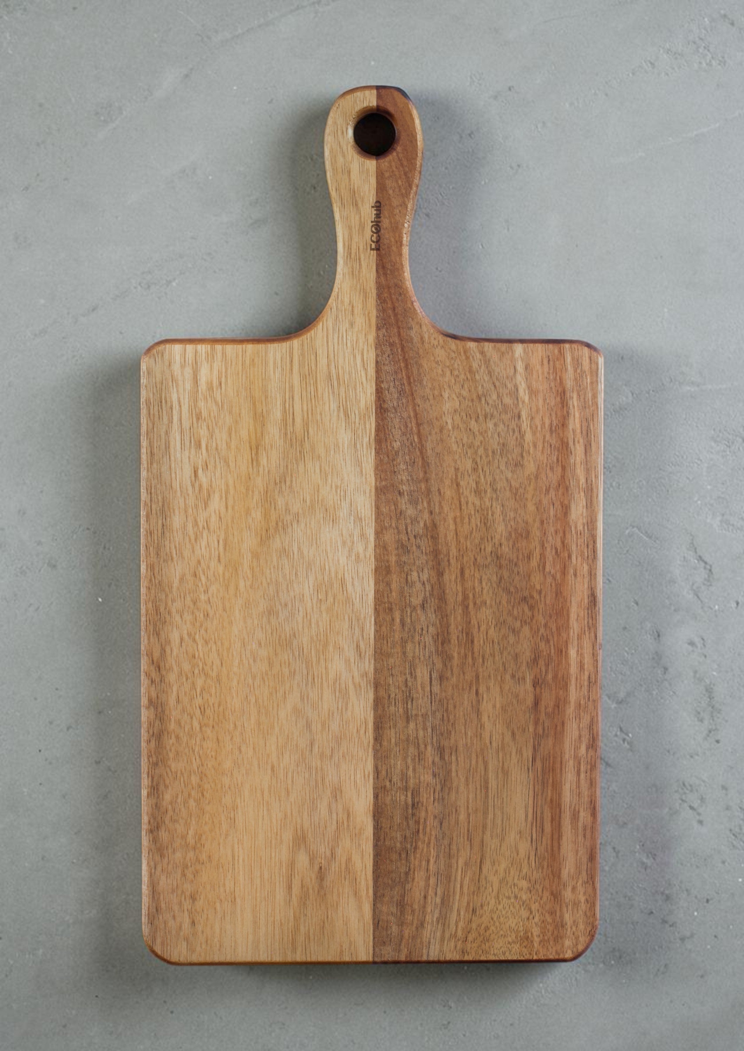 Acacia Chopping Paddle Board - Beeswax Finish (42x22cm)