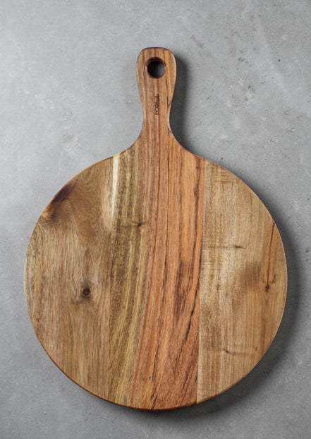 Acacia Pizza & Prep Paddle Board - Beeswax Finish (30cm)