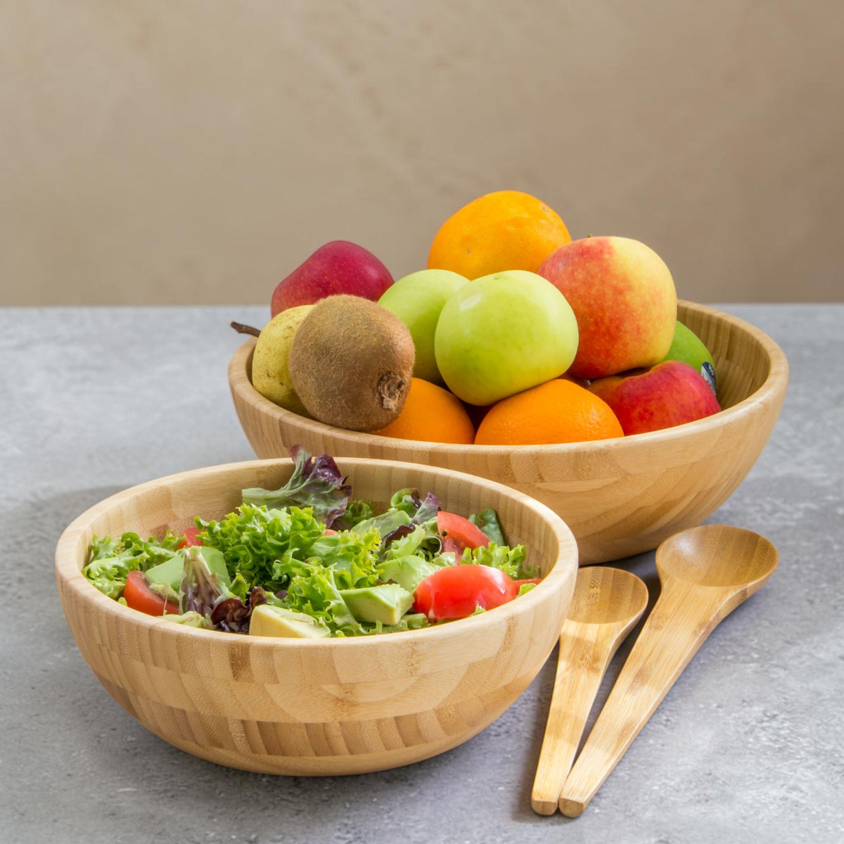 Beeswax Bamboo Serving Bowl (30cm)