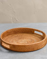 Rattan Round Serving Tray (35cm)