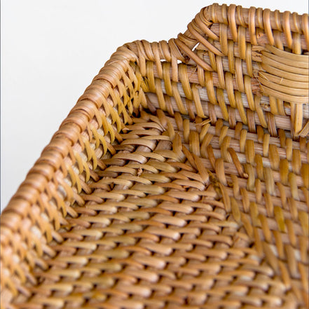 Rattan Rectangular Serving Tray (34cm)