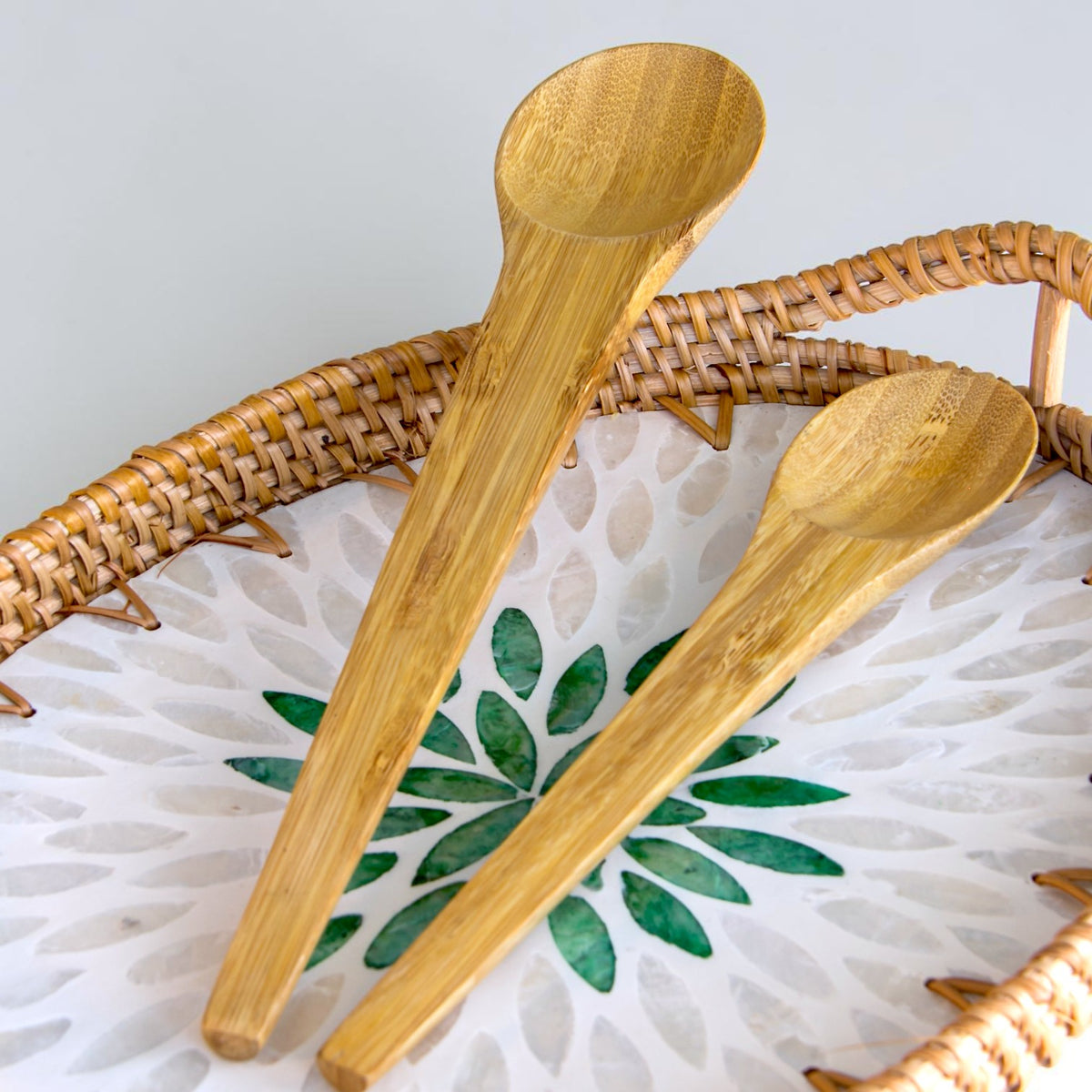 Bamboo Serving Spoons, 2-piece Set
