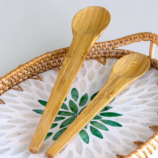 Bamboo Serving Spoons, 2-piece Set
