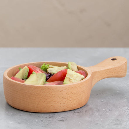 Beech Handled Snack Bowl (15cm)