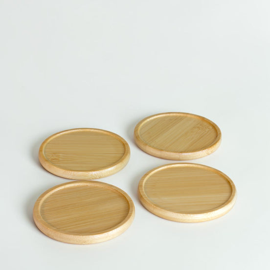 Bamboo Coasters, 4-piece Set