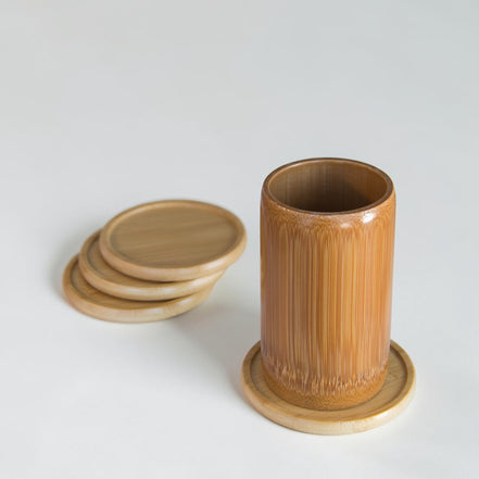 Bamboo Coasters, 4-piece Set