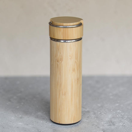 500ml Bamboo Bottle with Handle Lid
