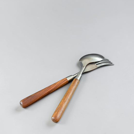 Walnut Handled Cutlery, 2-piece Set