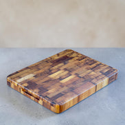 Beeswax Teak End-Grain Chopping Board (42x30cm)