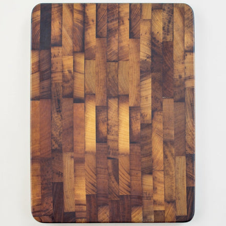 Beeswax Teak End-Grain Chopping Board (42x30cm)