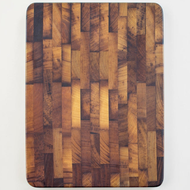 Beeswax Teak End-Grain Chopping Board (42x30cm)