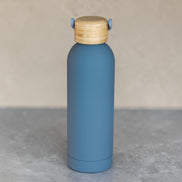 500ml Bottle with Handle Bamboo Lid - Slate Grey