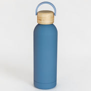 500ml Bottle with Handle Bamboo Lid - Slate Grey
