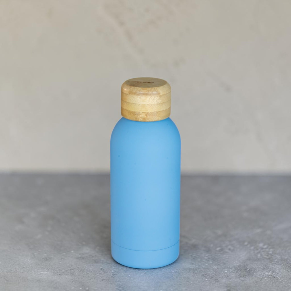 350ml Bottle with Bamboo Lid - Sky Blue