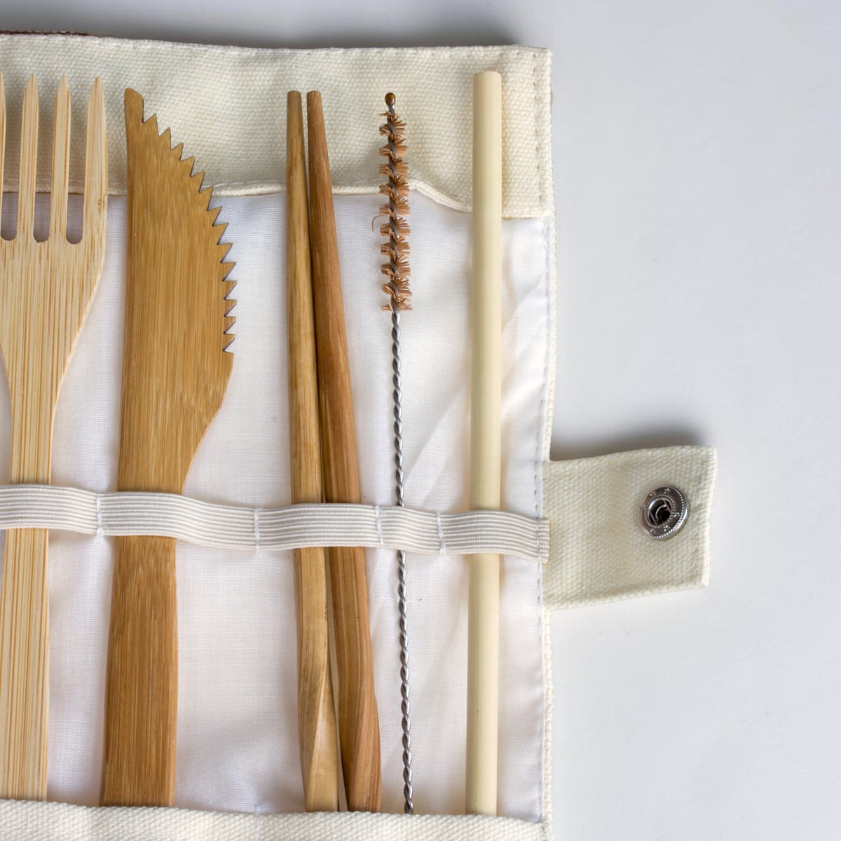Bamboo Travel Cutlery, 6-piece Set