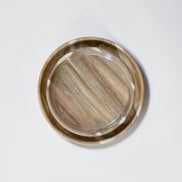 Entertainers Acacia Nesting Plate Set of 2