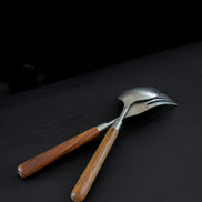 Master Walnut Handled Cutlery Set of 2