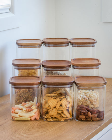 The Acacia Family Pantry Set