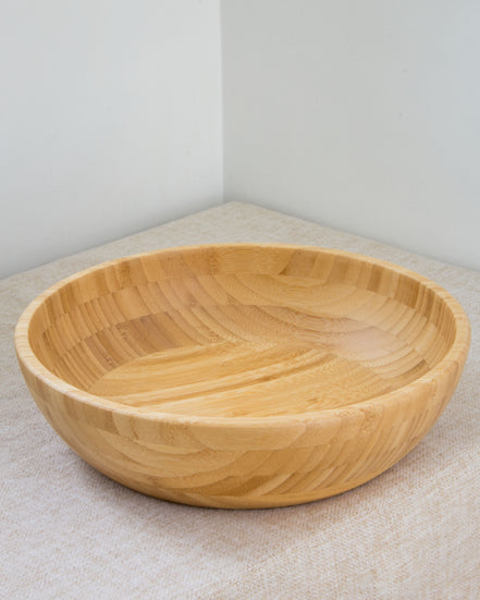 Beeswax Bamboo Serving Bowl (30cm)