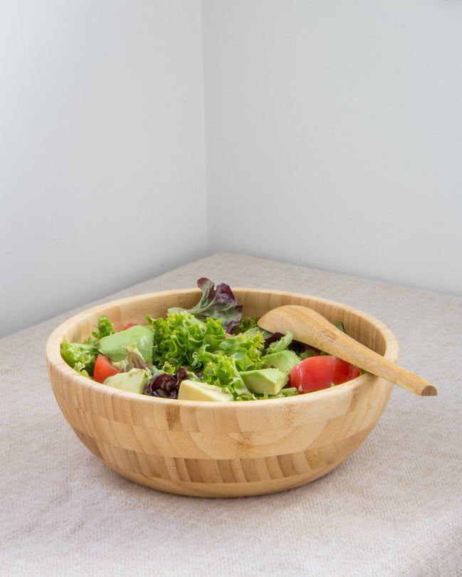 Beeswax Bamboo Salad Bowl (23cm)