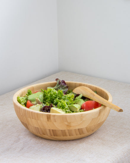 Beeswax Bamboo Salad Bowl (23cm)