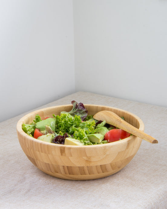 Beeswax Bamboo Salad Bowl (23cm)