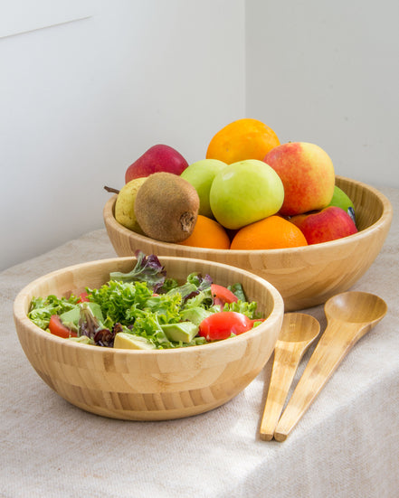 Beeswax Bamboo Serving Bowl (30cm)