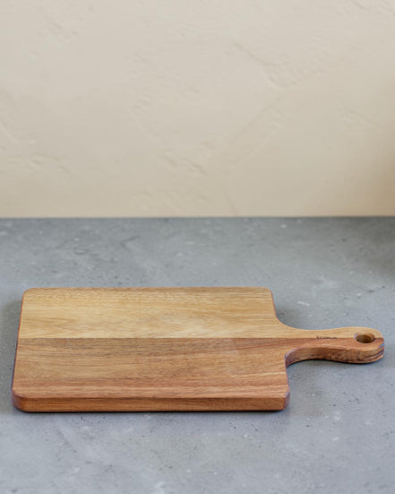 Acacia Chopping Paddle Board - Beeswax Finish (42x22cm)