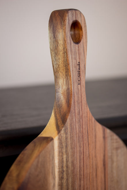 Acacia Pizza & Prep Paddle Board - Beeswax Finish (30cm)