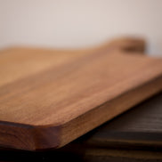 Acacia Chopping Paddle Board - Beeswax Finish (42x22cm)