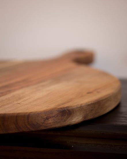 Acacia Pizza & Prep Paddle Board - Beeswax Finish (30cm)