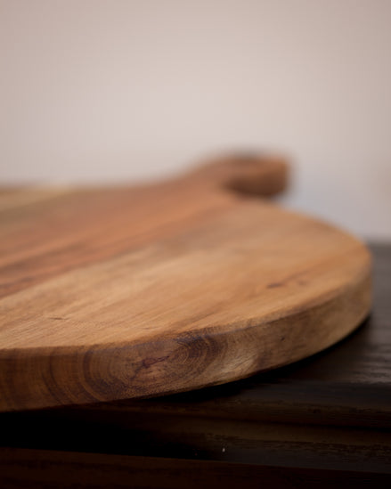 Acacia Pizza & Prep Paddle Board - Beeswax Finish (30cm)