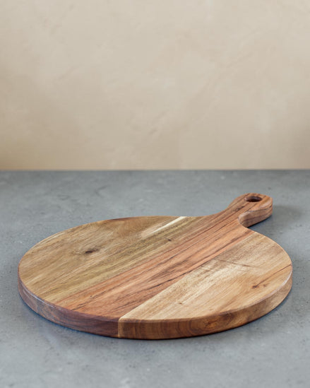 Acacia Pizza & Prep Paddle Board - Beeswax Finish (30cm)
