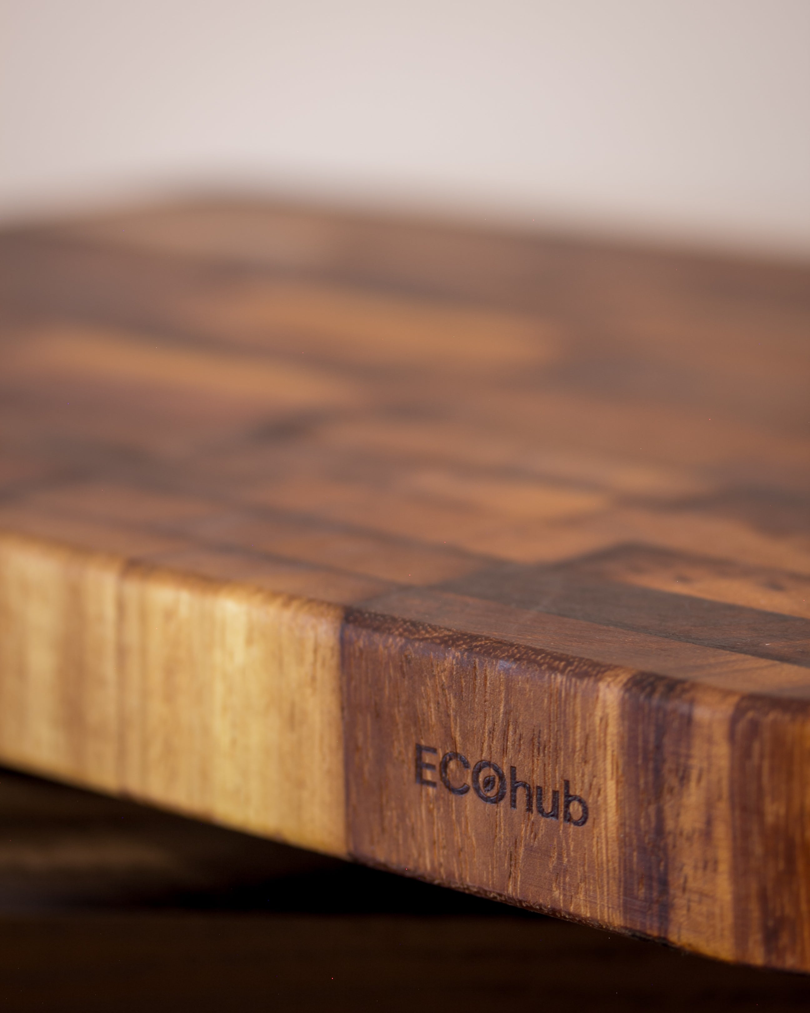 Teak End-Grain Butcher Block - Beeswax Finish (42x30cm)