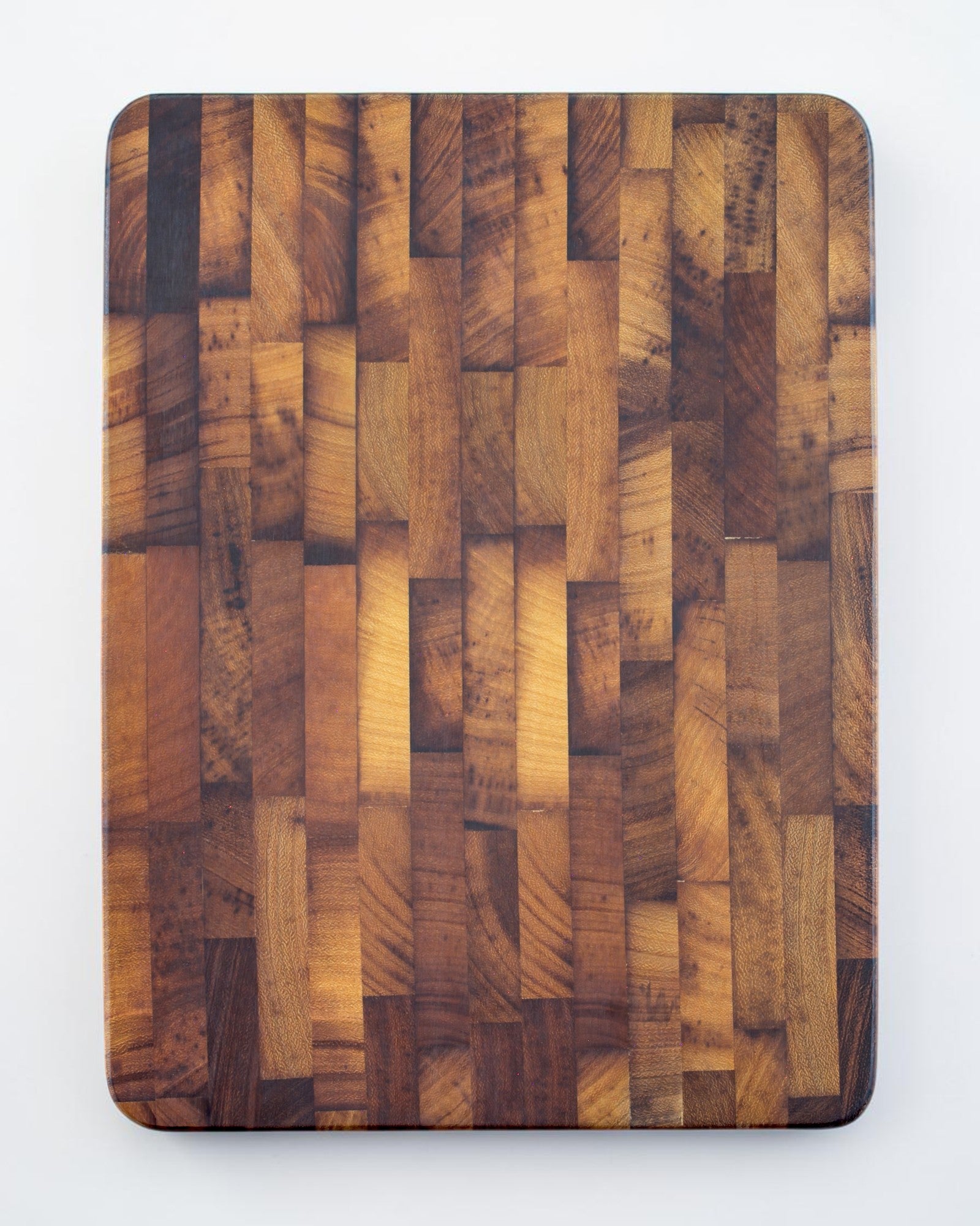 Teak End-Grain Butcher Block - Beeswax Finish (42x30cm)